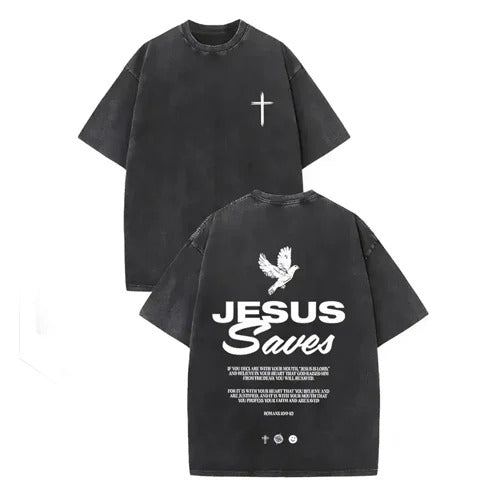 Jesus Saves Double-Sided Vintage T-Shirt / Sweatshirt / Hoodie