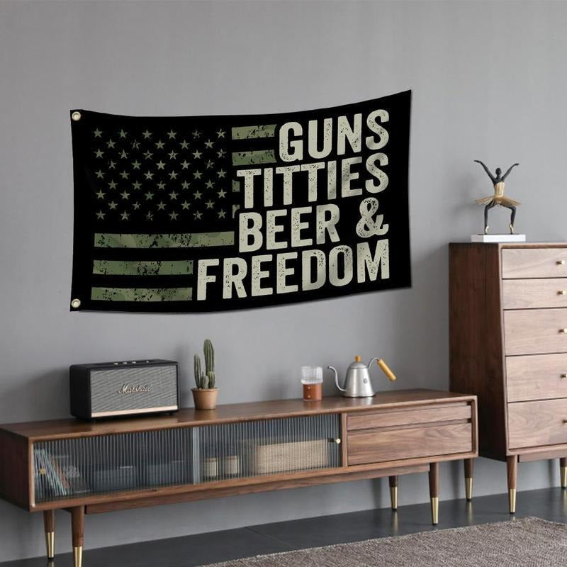 American Flag Pattern Creative Flag for Home Garden Yard Decoration