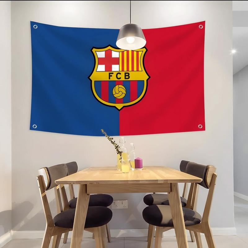 Football Club FC Barcelona Flags Simple Design