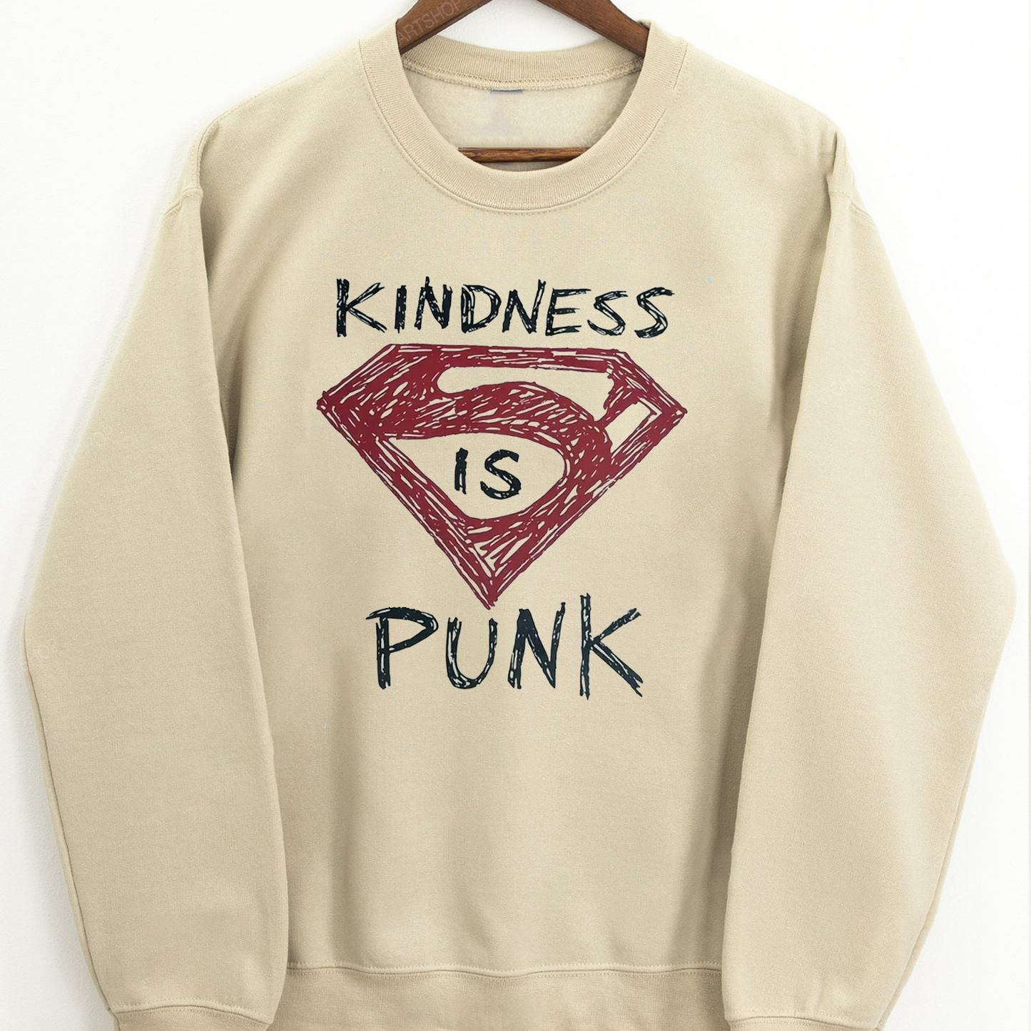 Kindness Is Punk Superhero Graphic T-Shirt / Sweatshirt / Hoodie