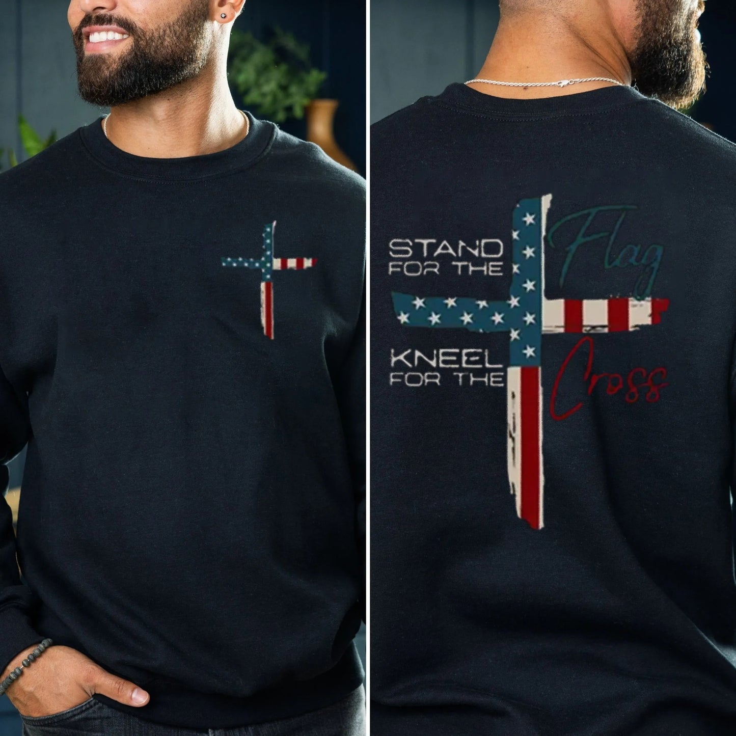 Stand For The Flag Kneel For The Cross T-Shirt / Sweatshirt / Hoodie