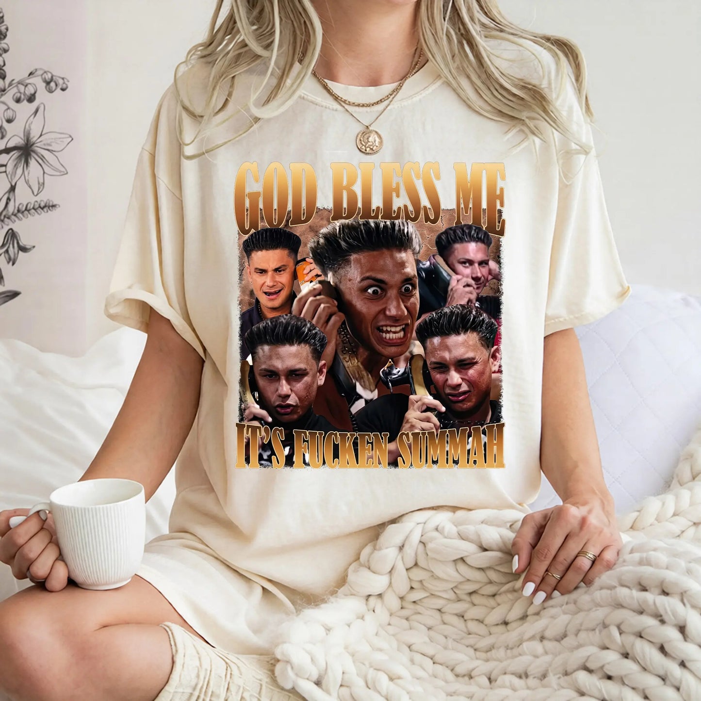 Funny God Bless Me It’s Fcken Summah Graphic T-Shirt / Sweatshirt / Hoodie