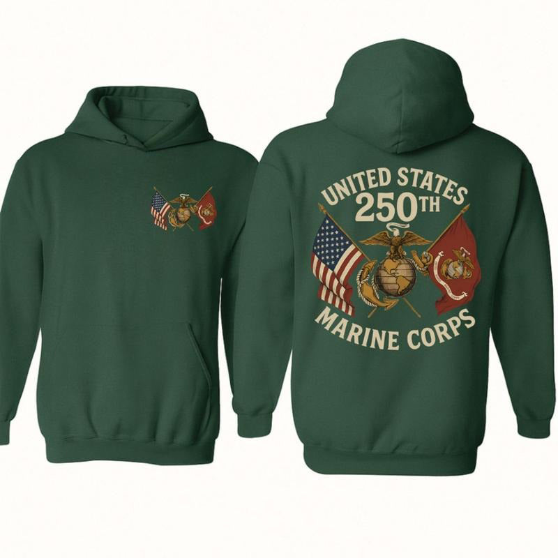 250th Anniversary American Eagle Globe Anchor Graphic T-Shirt / Sweatshirt / Hoodie