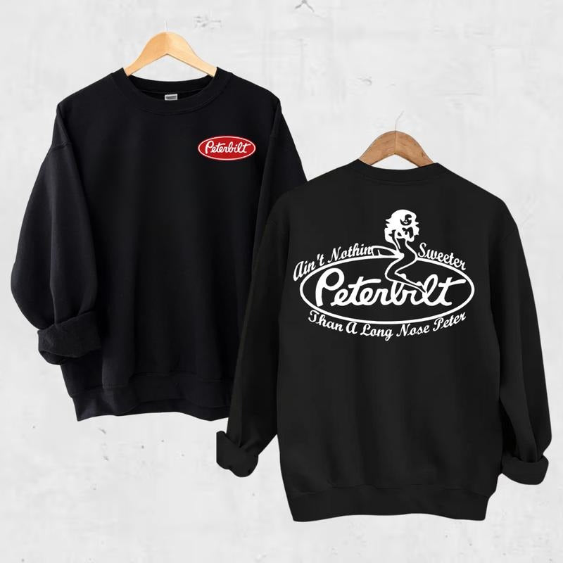 Vintage Long Nose Trucking Funny Big Rig Slogan T-Shirt / Sweatshirt / Hoodie