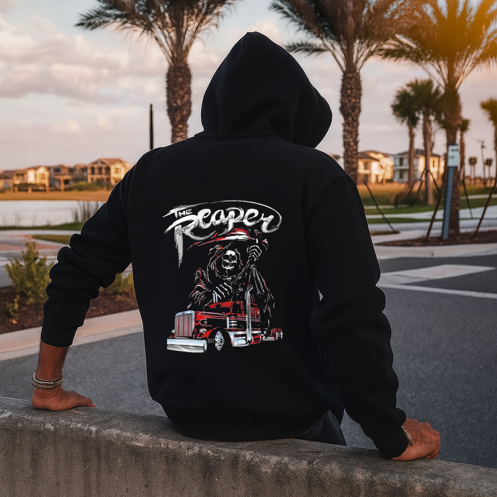 Grim Reaper Peterbilt Big Rig Truck Graphic T-Shirt / Sweatshirt / Hoodie
