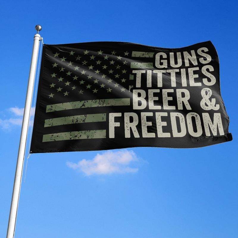 American Flag Pattern Creative Flag for  Home Garden Yard Decoration