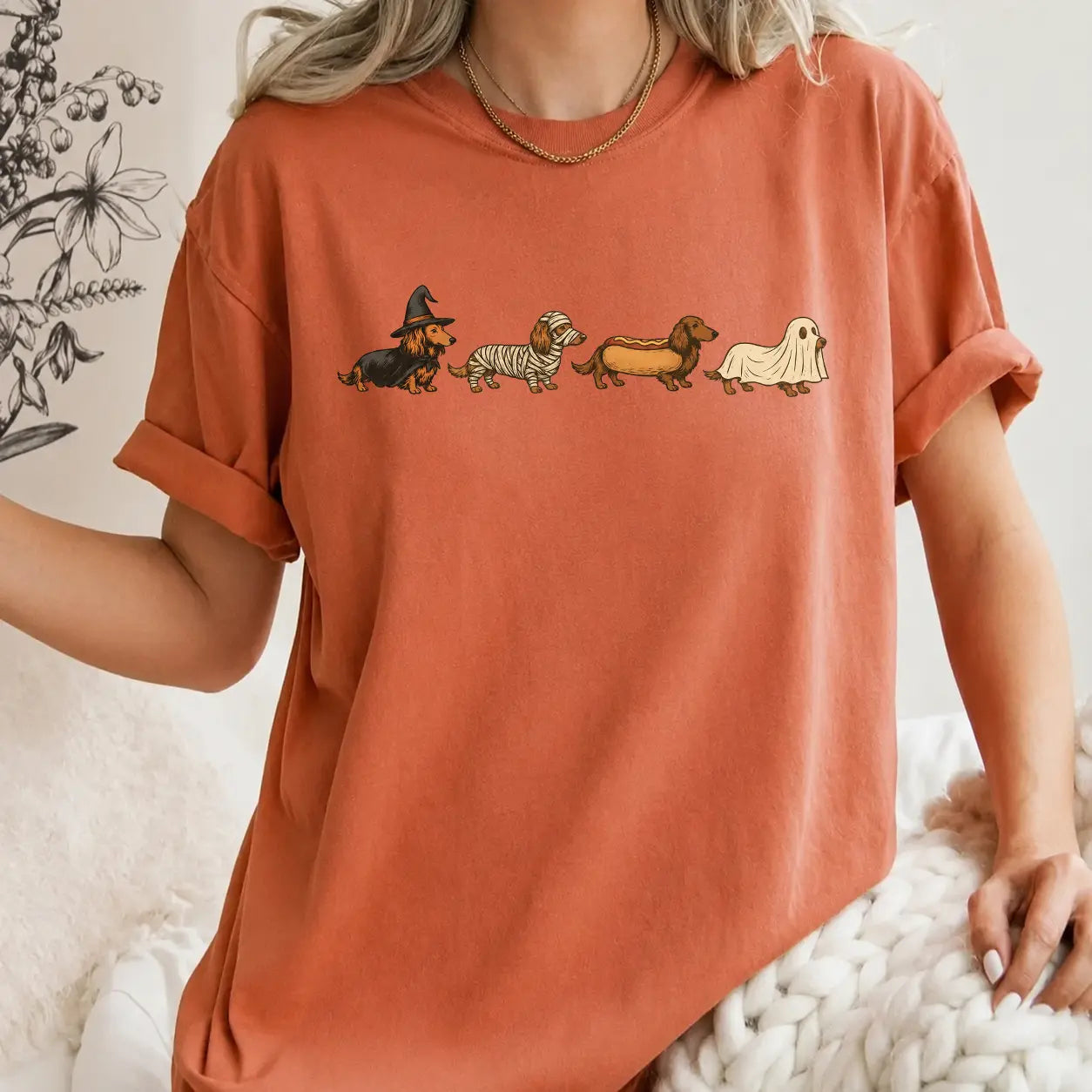 Halloween Wiener Dog T-Shirt / Sweatshirt / Hoodie