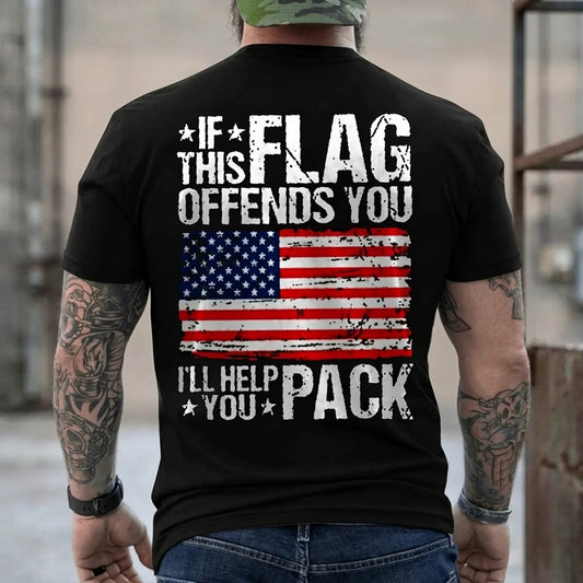 Patriotic American Flag Graphic Holiday Attire Distressed T-Shirt / Sweatshirt / Hoodie