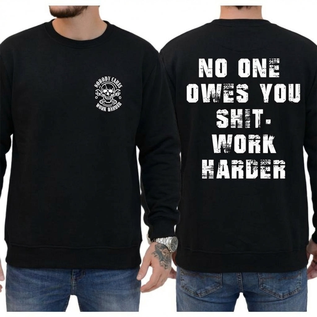 Gritty Skull Work Harder T-Shirt / Sweatshirt / Hoodie