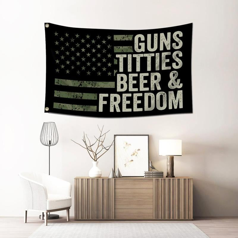 American Flag Pattern Creative Flag for  Home Garden Yard Decoration