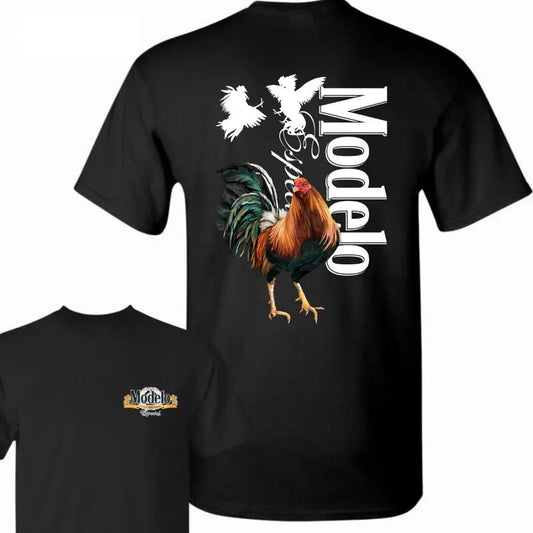 Modelo Rooster Bold Rooster Graphic With Dynamic Fighting Cocks T-Shirt / Sweatshirt / Hoodie