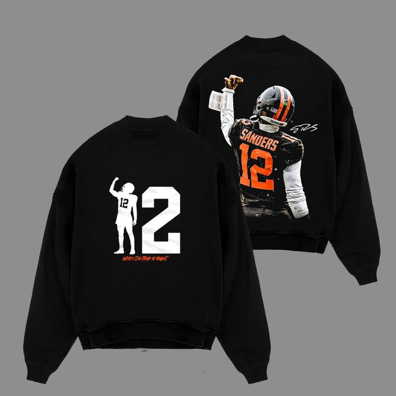 Shedeur Sanders 12 Celly For Dawg Pound Browns Football Fans T-Shirt / Sweatshirt / Hoodie