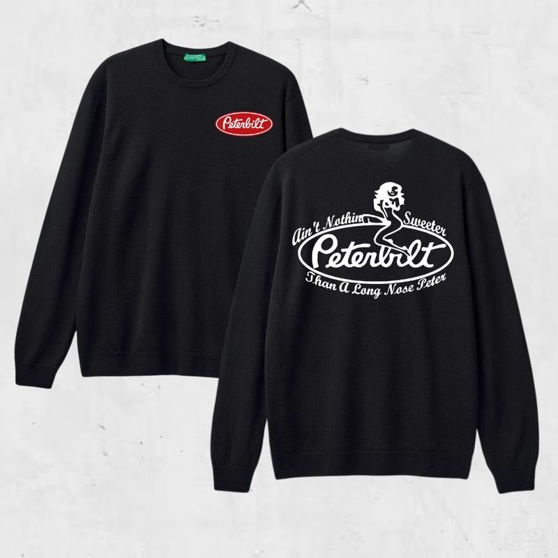 Vintage Long Nose Trucking Funny Big Rig Slogan T-Shirt / Sweatshirt / Hoodie