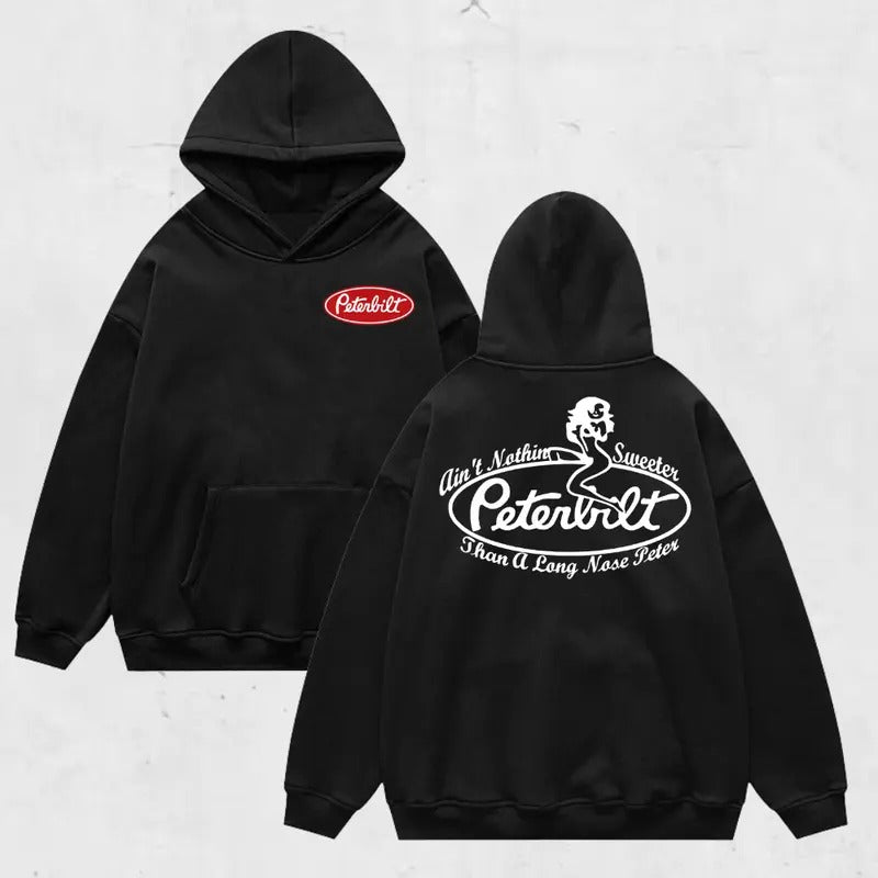 Vintage Long Nose Trucking Funny Big Rig Slogan T-Shirt / Sweatshirt / Hoodie