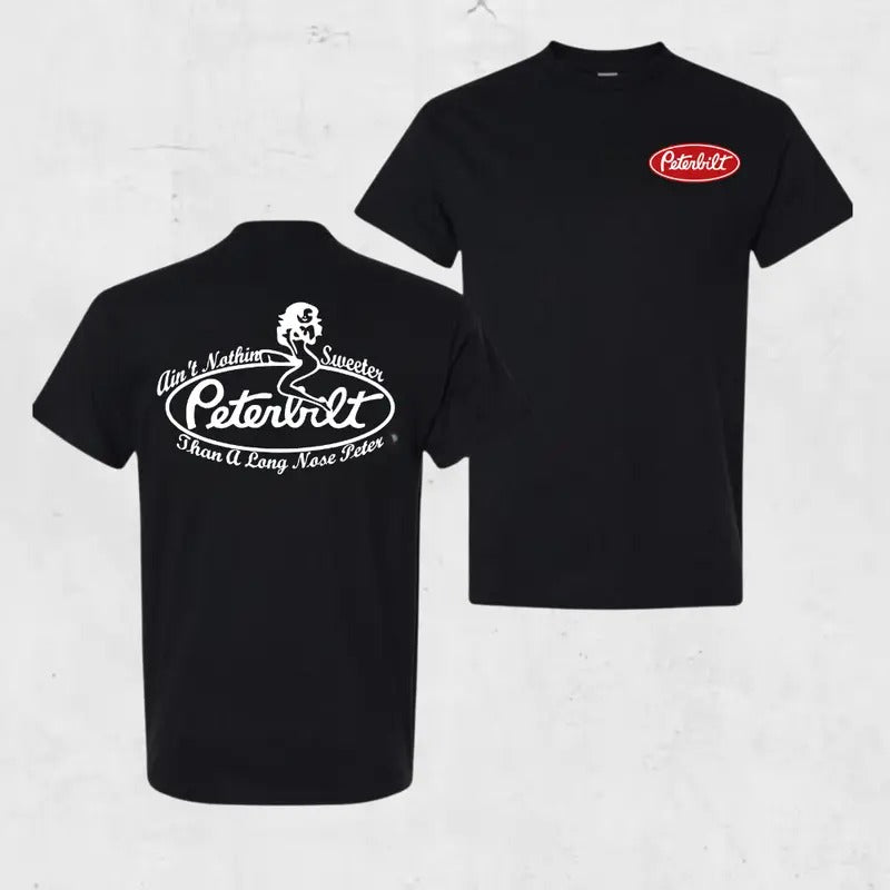 Vintage Long Nose Trucking Funny Big Rig Slogan T-Shirt / Sweatshirt / Hoodie