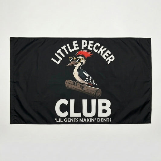 Little Pecker Club Funny Flag Wall Decor Banner