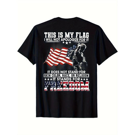 Patriotic American Flag & Soldier Print T-Shirt / Sweatshirt / Hoodie