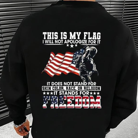 Patriotic American Flag & Soldier Print T-Shirt / Sweatshirt / Hoodie