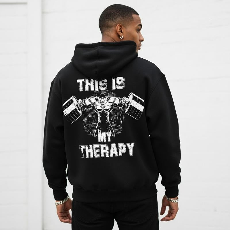 THIS IS THERAPY Athletic And Motivational Graphic T-Shirt / Sweatshirt / Hoodie