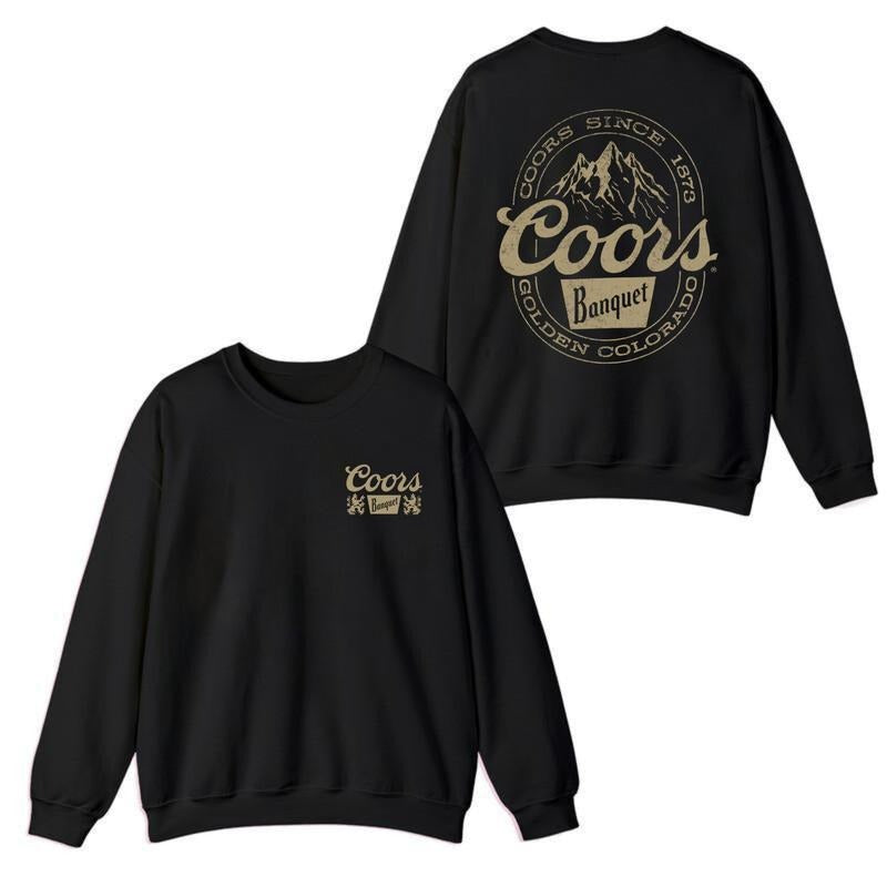 Coors Banquet Retro Coors Logo with Mountain Graphics T-Shirt / Sweatshirt / Hoodie