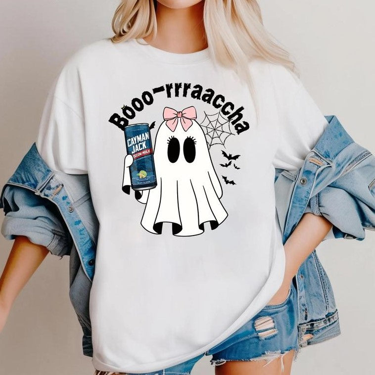 Cute Boo Ghost Halloween Party Drinking Beer & Ghost Lovers T-Shirt / Sweatshirt / Hoodie