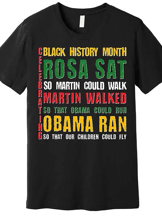 Celebrating Black History Month Text Printing T-Shirt / Sweatshirt / Hoodie
