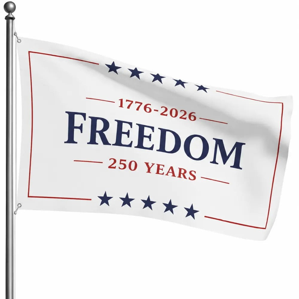 Freedom 250 Years Patriotic USA Anniversary Flag