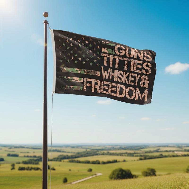 American Flag Pattern Creative Flag for  Home Garden Yard Decoration