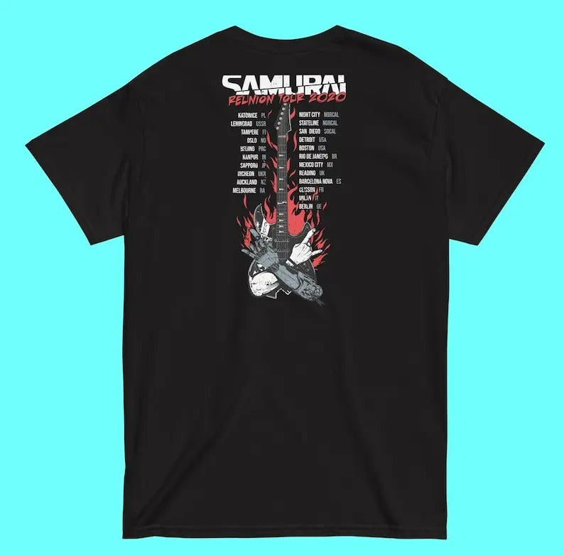 Samurai Reunion Tour Cyberpunk Style Retro Graphic T-Shirt / Sweatshirt / Hoodie