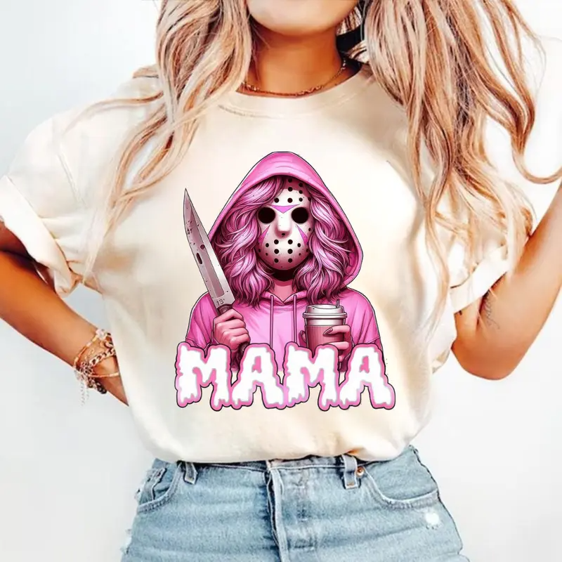 Spooky Mama Halloween Cool Mom Gift Graphic T-Shirt / Sweatshirt / Hoodie