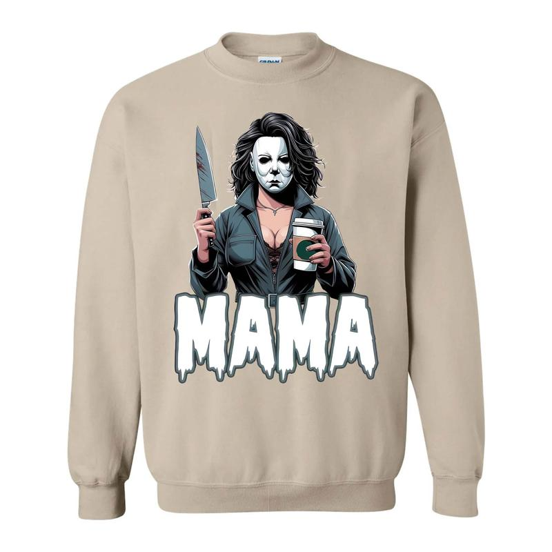 Spooky Mama Halloween Cool Mom Gift Graphic T-Shirt / Sweatshirt / Hoodie