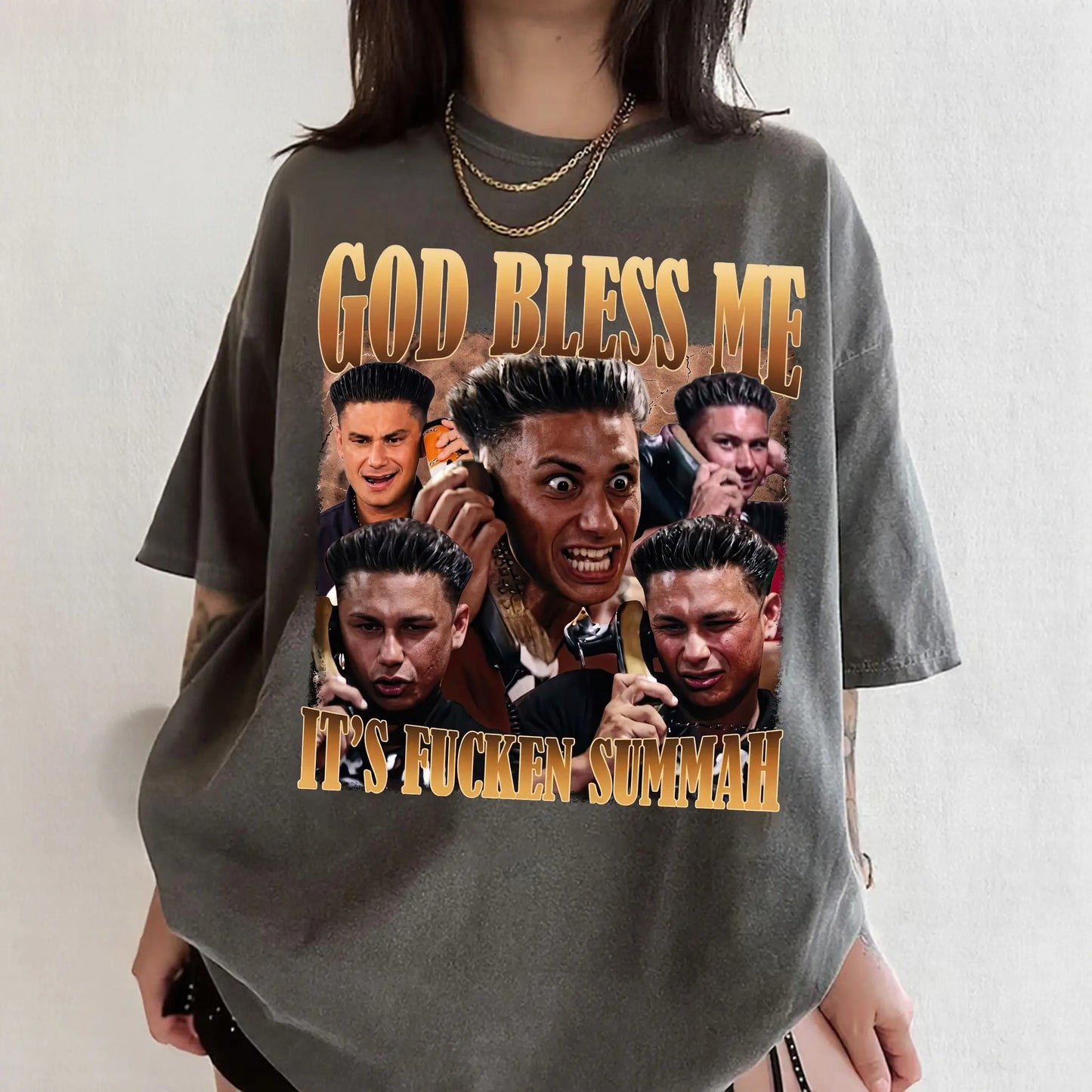 Funny God Bless Me It’s Fcken Summah Graphic T-Shirt / Sweatshirt / Hoodie