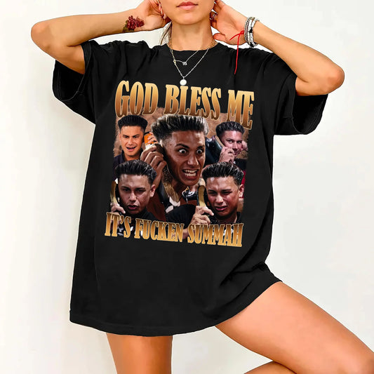 Funny God Bless Me It’s Fcken Summah Graphic T-Shirt / Sweatshirt / Hoodie