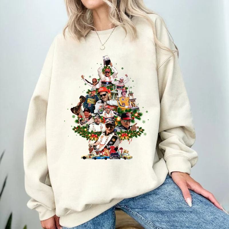 Dale Earnhardt Christmas Vintage T-Shirt / Sweatshirt / Hoodie