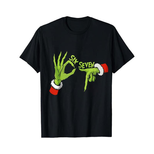 Grinch Hands Six Seven Christmas Holiday Party Wear T-Shirt / Sweatshirt / Hoodie