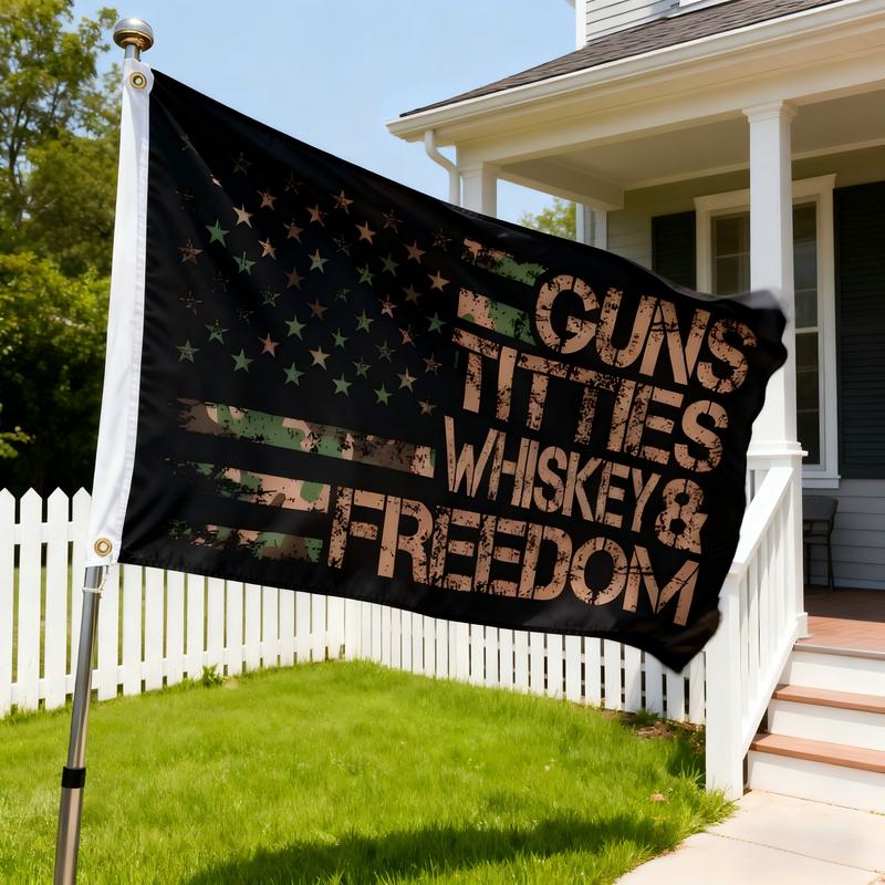 American Flag Pattern Creative Flag for  Home Garden Yard Decoration