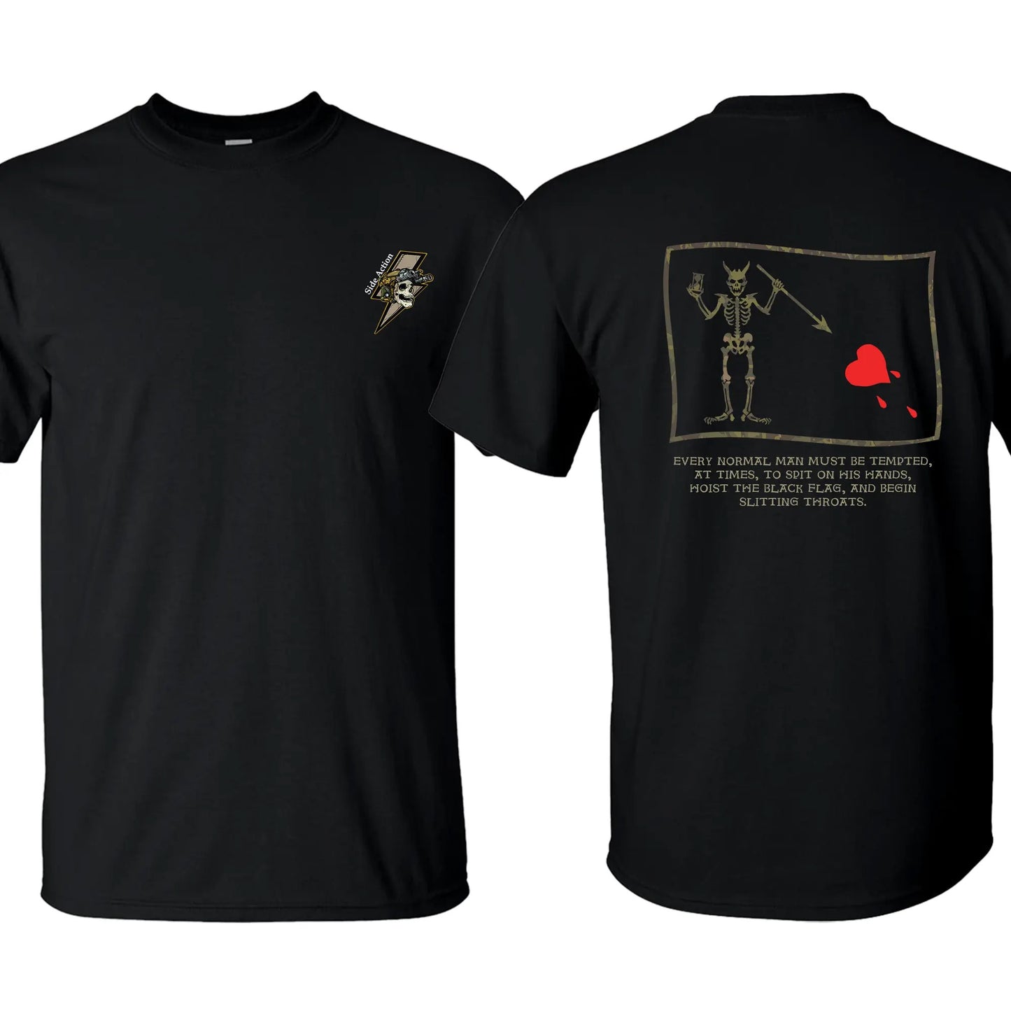 Hoist The Black Flag Skull Warrior T-Shirt / Sweatshirt / Hoodie
