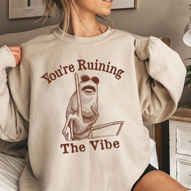 You’re Ruining The Vibe Funny Marcus the Worm Viral Graphic T-Shirt / Sweatshirt / Hoodie