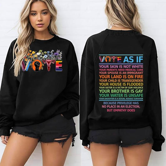 Feminist Voting Graphic Witchy Unisex Casual T-Shirt / Sweatshirt / Hoodie
