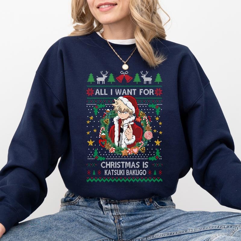 Katsuki Bakugo My Hero Academia Christmas T-Shirt / Sweatshirt / Hoodie