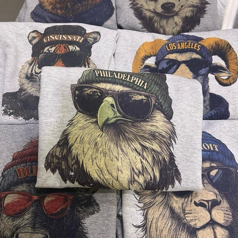 Hometown City Spirit Animal Football Graphic T-Shirt / Sweatshirt / Hoodie