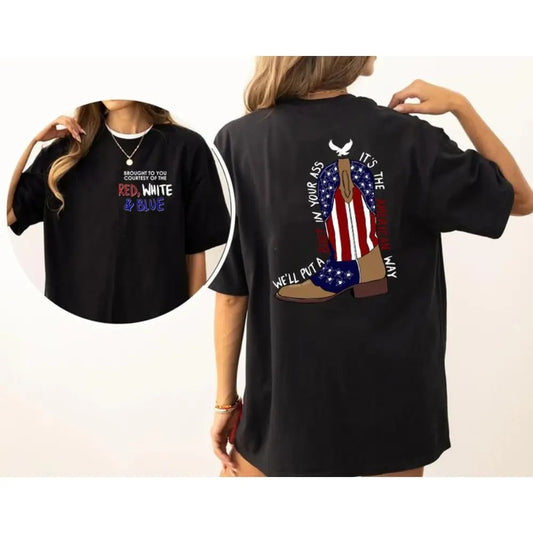 Courtesy of the Red White and Blue Toby American Ride Tribute T-Shirt / Sweatshirt / Hoodie