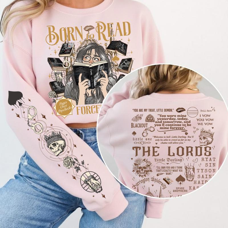 Born To Read Forced To Work The LORDS Series Chaotic Book T-Shirt / Sweatshirt / Hoodie