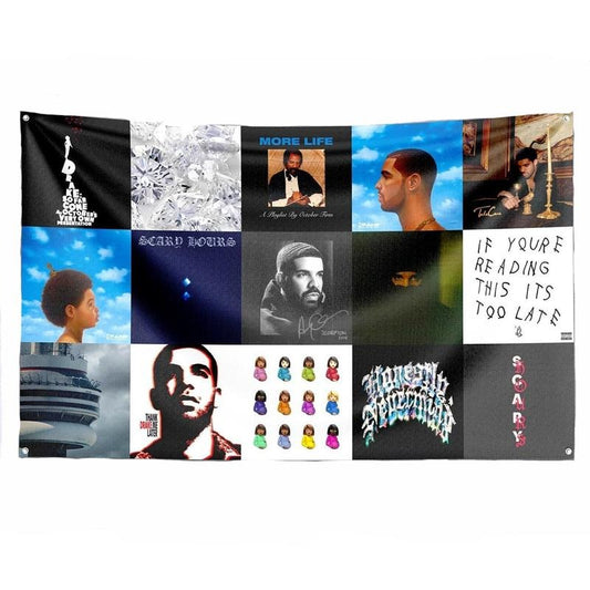 Rapper Music Album Cover Flag