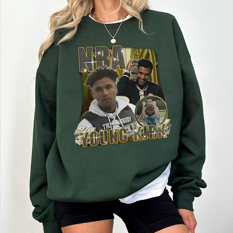 NBA YoungBoy Young Kirk Hip Hop Graphic T-Shirt / Sweatshirt / Hoodie
