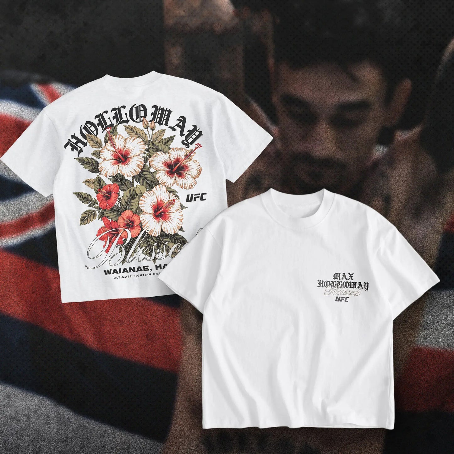 Max Holloway Blessed Hawaii Hibiscus BMF Winner T-Shirt / Sweatshirt / Hoodie