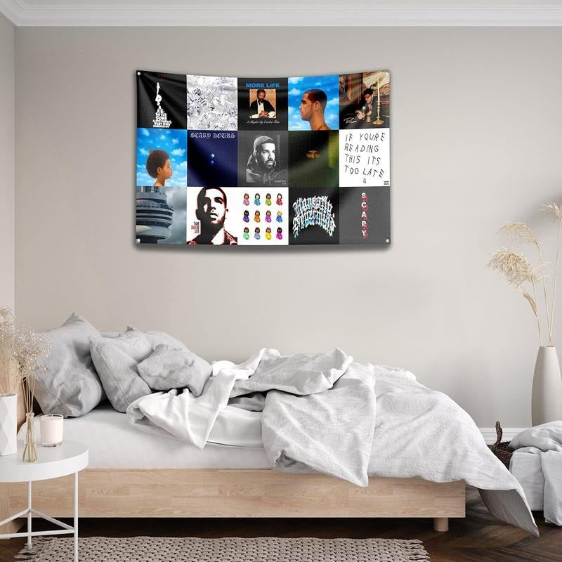 Rapper Music Album Cover Flag