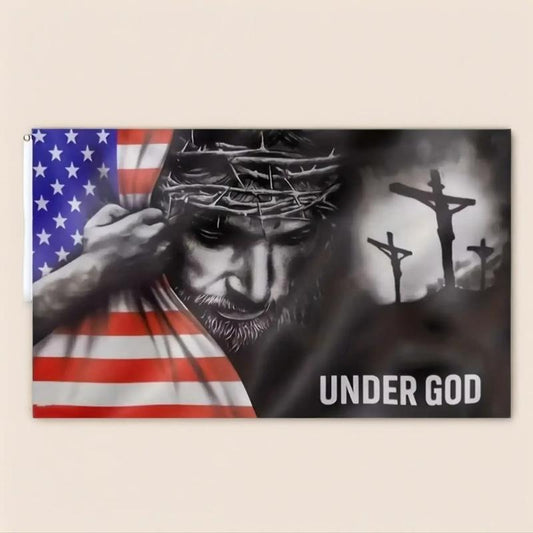 Under God Pattern American Flag