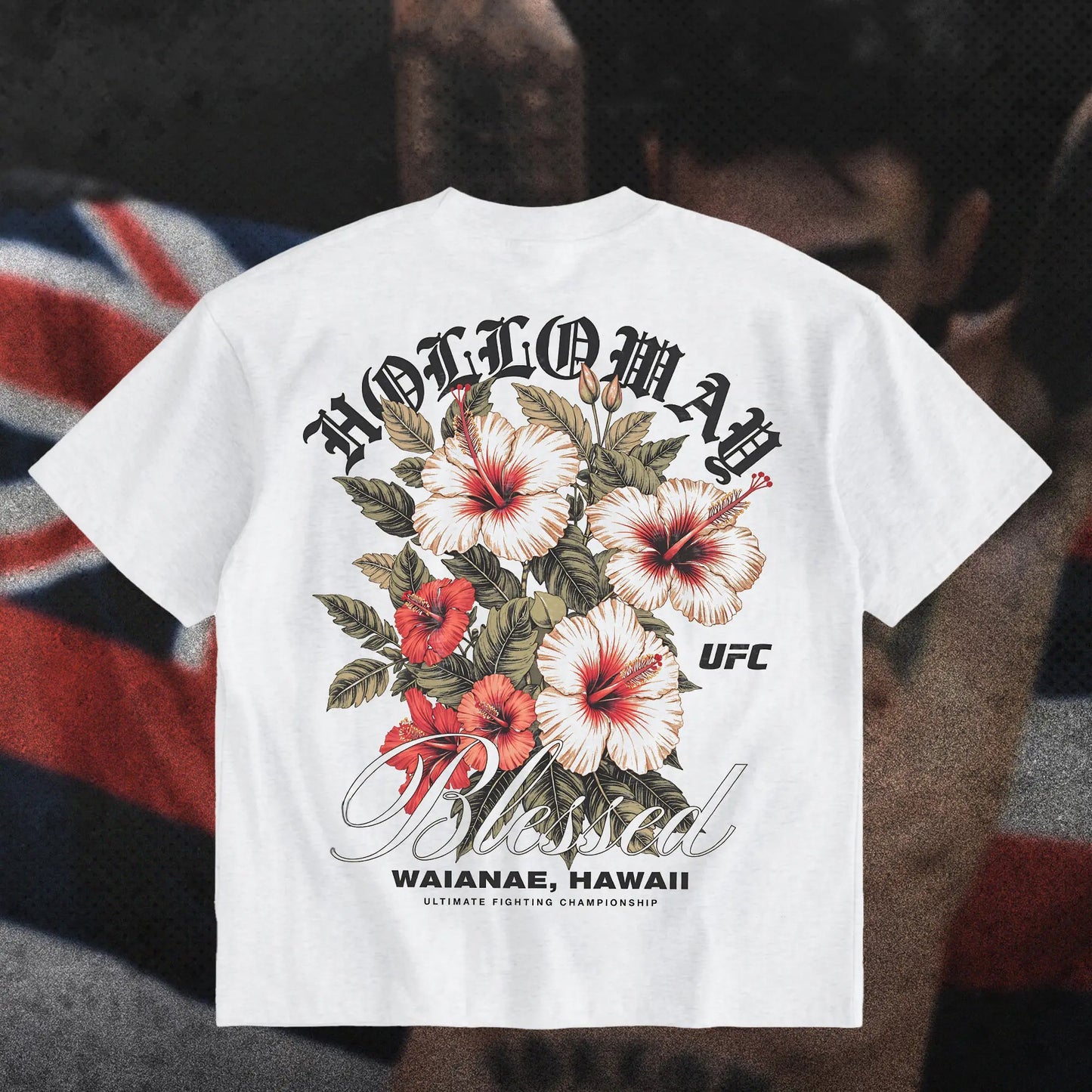 Max Holloway Blessed Hawaii Hibiscus BMF Winner T-Shirt / Sweatshirt / Hoodie