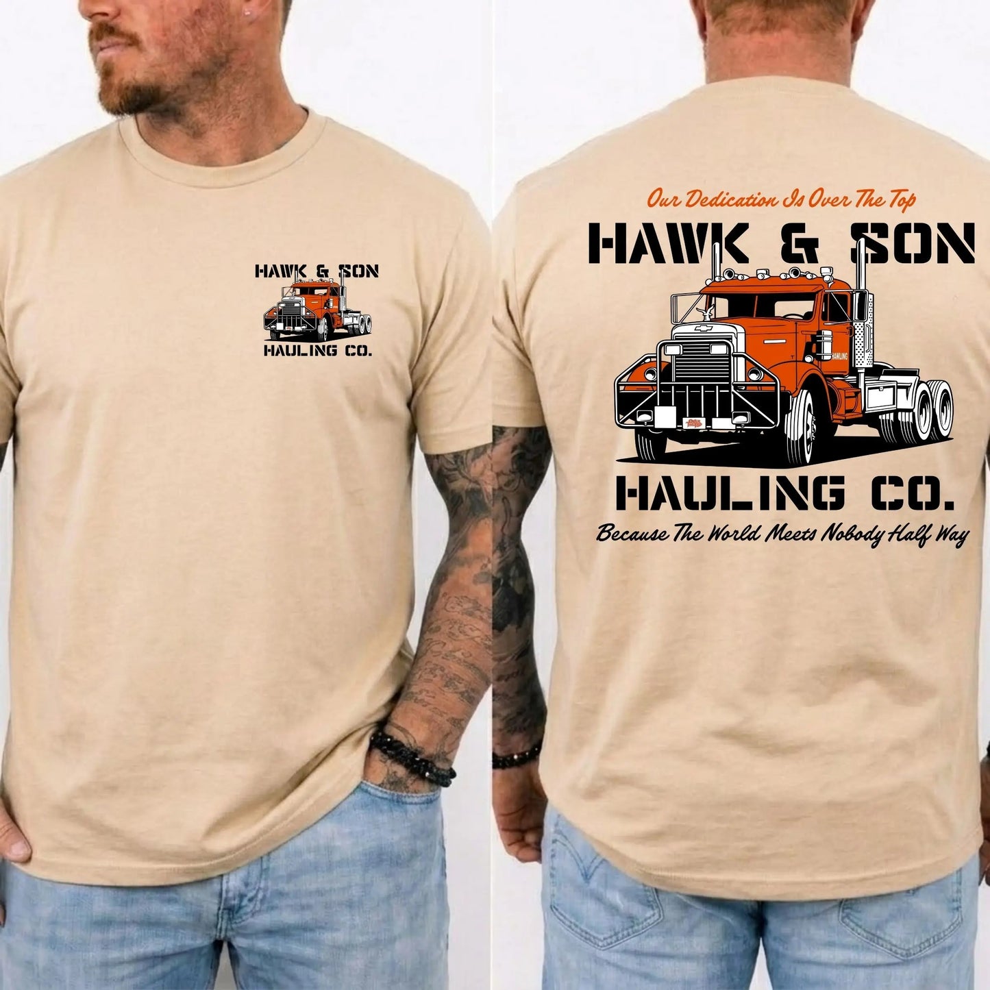 Over The Top Trucker Vintage Arm Wrestling T-Shirt / Sweatshirt / Hoodie